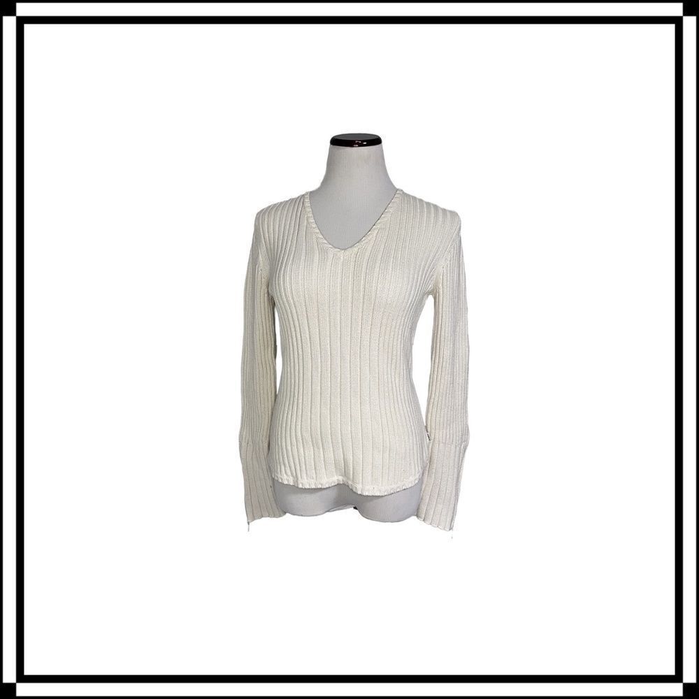 EUC! Calvin Klein Jeans, Sweater with Zipper Sleeve Detail, Size Med